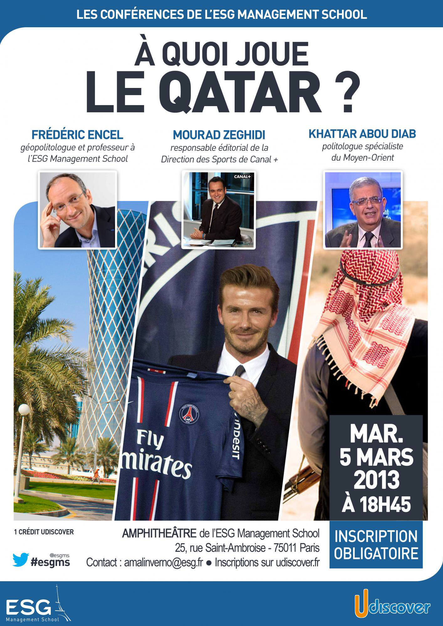 A quoi joue le Qatar ? Conférence à l'ESG Management School