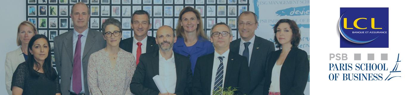 PSB Paris School of Business et LCL signent une convention de partenariat