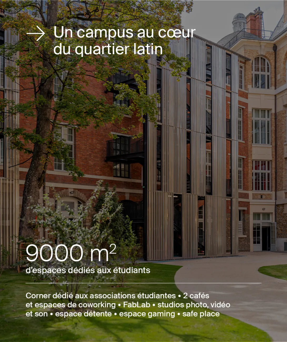 Un campus au coeur du quartier latin