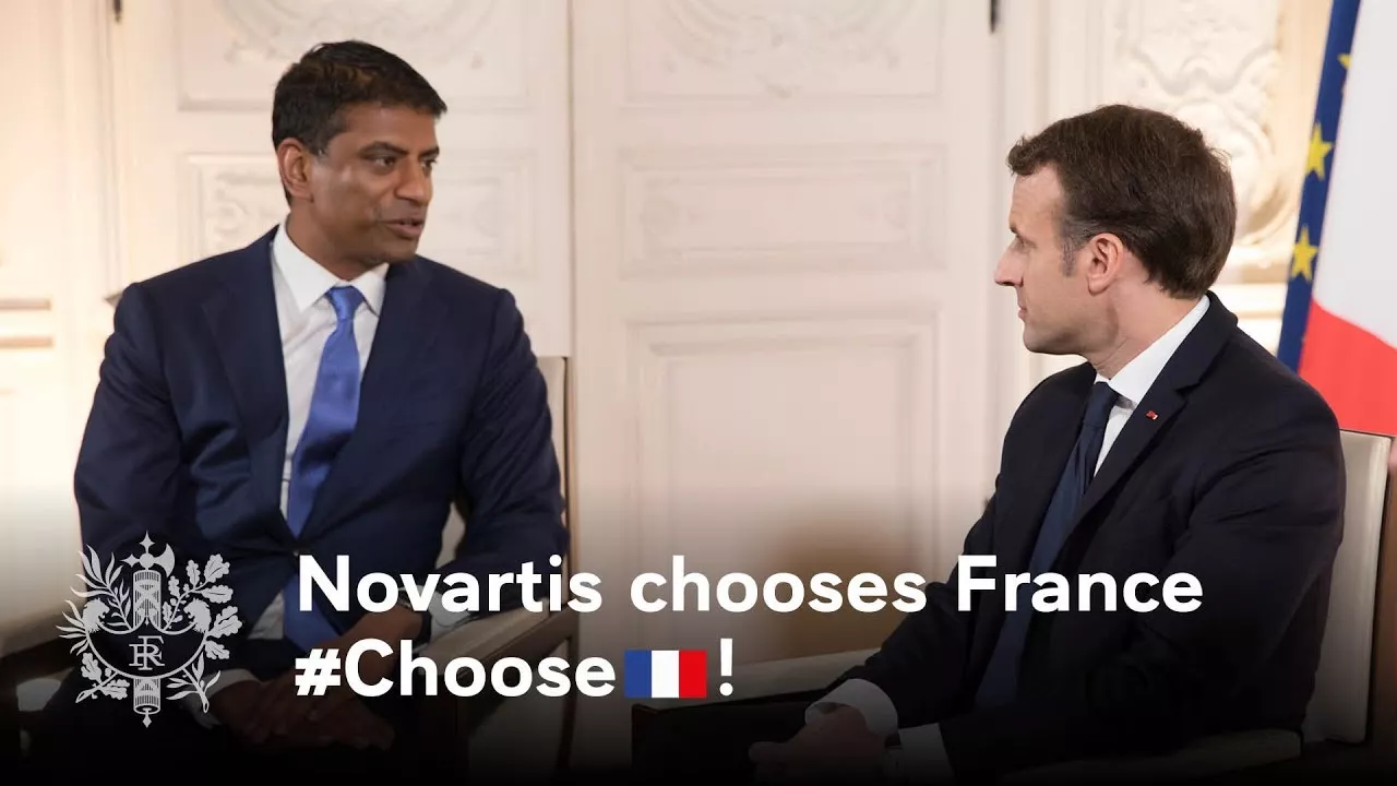 Preview image for the gge video "Vasant Narasimhan - Novartis | #ChooseFrance".