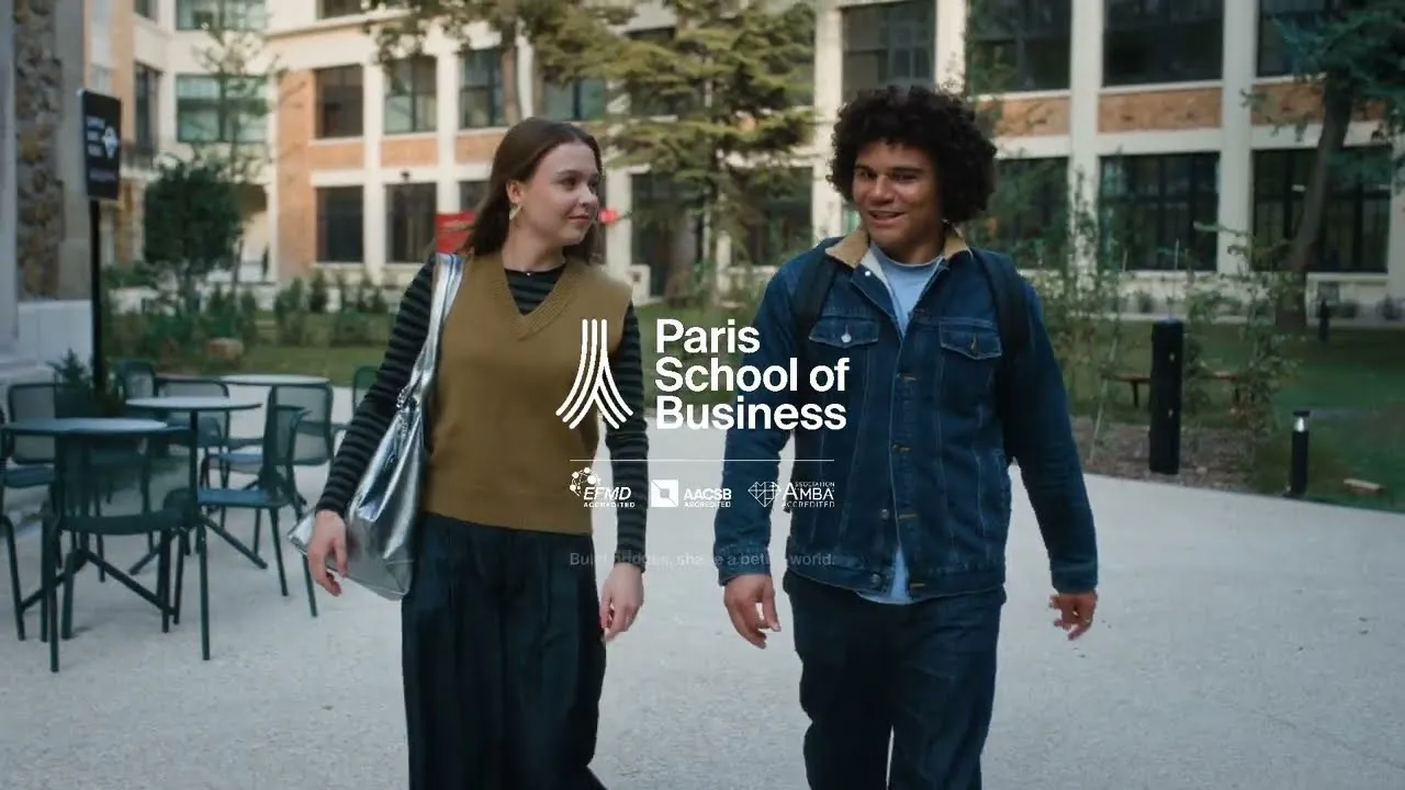 Preview image for the gge video "Paris School of Business : Un campus, des mondes se rencontrent.".